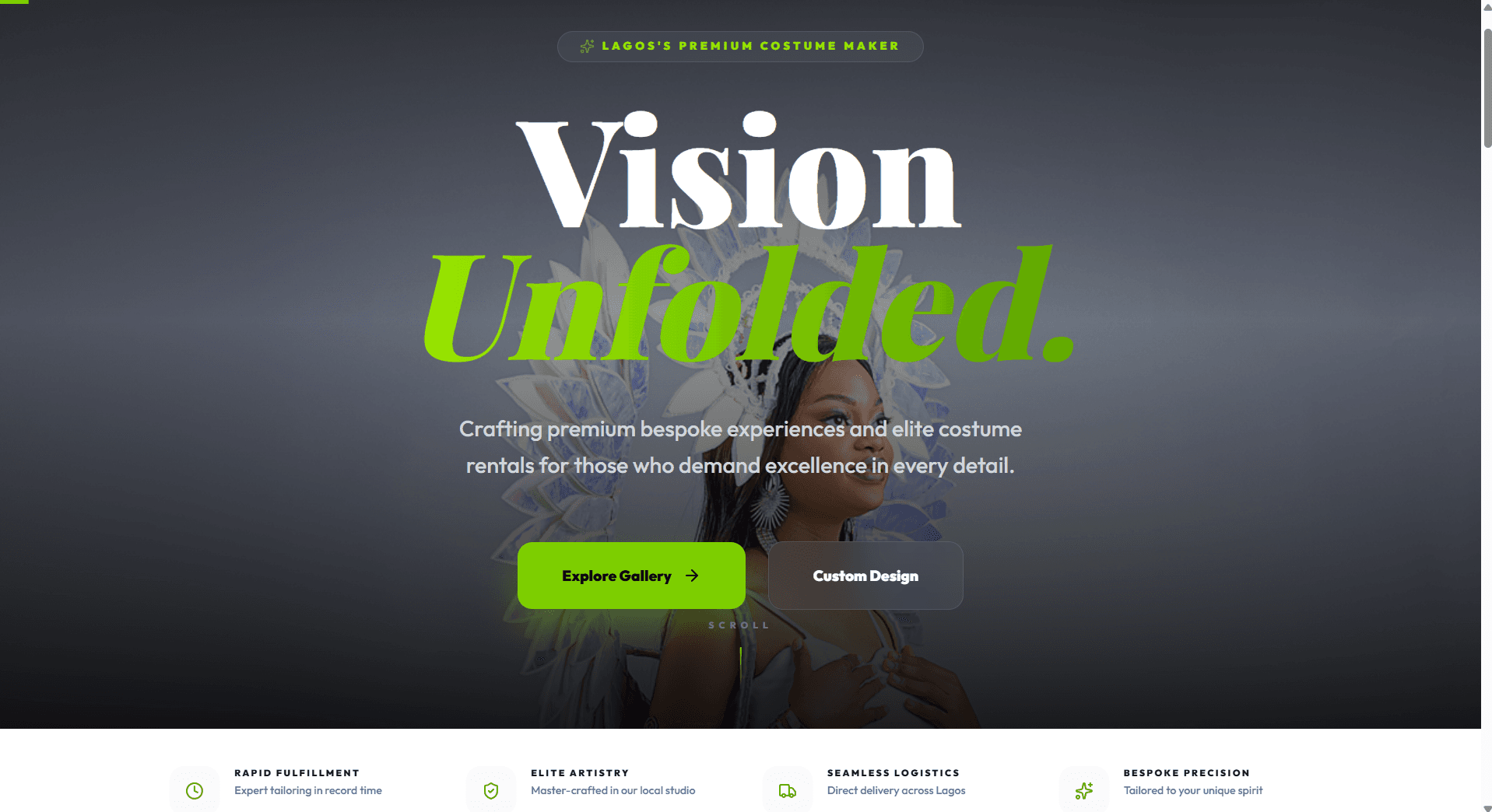 EMPI Costumes & Event Rental Platform interface preview